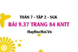 Bài 9.37 trang 84 Toán 7 Tập 2 Kết nối tri thức: So sánh góc và đoạn thẳng
